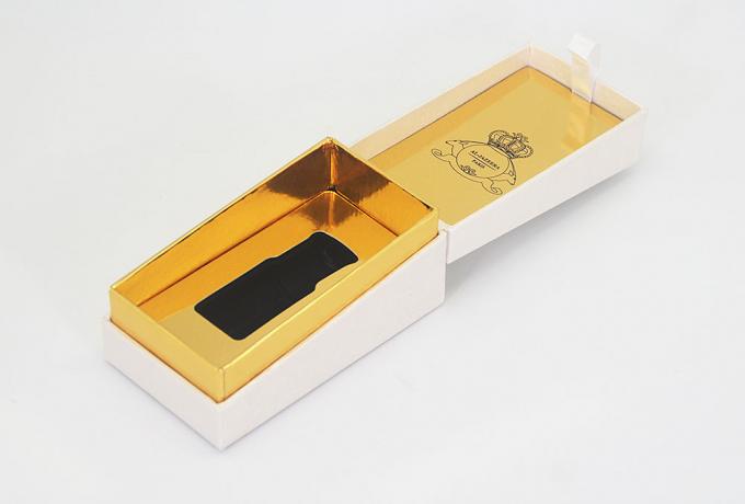 Frasco de perfume ouro brilhante embalagem interna de papelão para cosméticos com tampa magnética