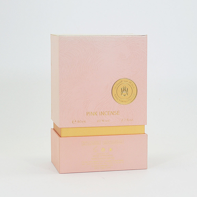 Pink Branded Gift Boxes Display Paper Boxes For Incense Perfume Gift Package